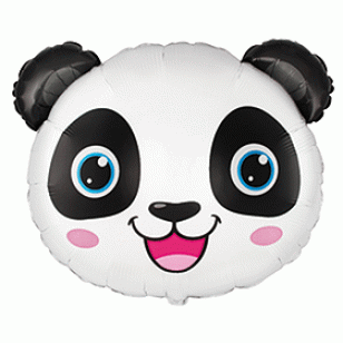 Cute Panda Face Supershape Balloon